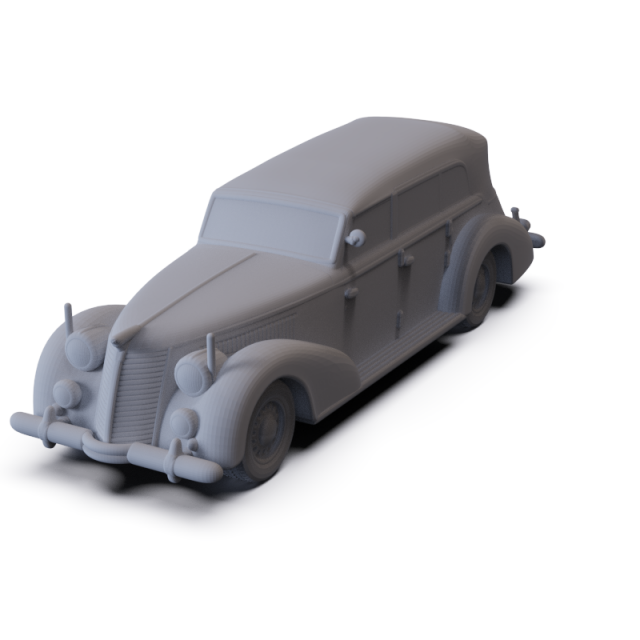 Fiat 2800 Torpedo 1939 PRE-SUPPORTED Modello 3D .c4d .max .obj .3ds .fbx .stl .blend 