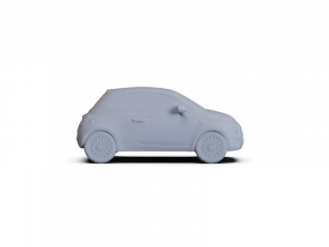 Fiat 500 2010 PRE-SUPPORTED Modelo 3D