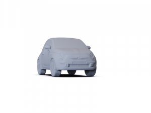 Fiat 500 2010 PRE-SUPPORTED Modelo 3D
