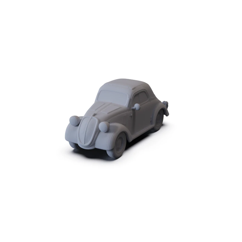 Fiat 500 Topolino 1936 PRE-SUPPORTED 3D Model .c4d .max .obj .3ds .fbx .stl .blend 