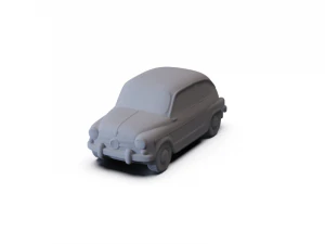 Fiat 600 D 1960 PRE-SUPPORTED 3D Model