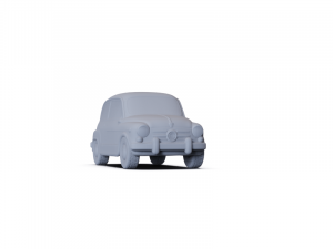 Fiat 600 D 1960 PRE-SUPPORTED 3D Model