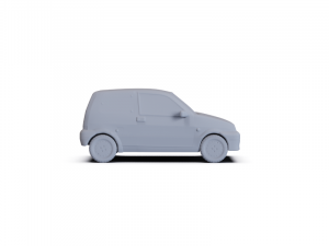 Fiat Cinquecento 1991 PRE-SUPPORTED 3D 模型