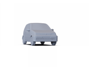 Fiat Cinquecento 1991 PRE-SUPPORTED 3D 模型