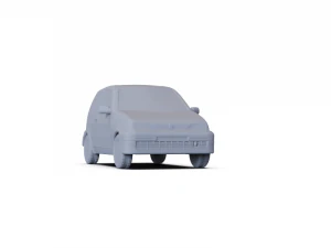 Fiat Cinquecento 1991 PRE-SUPPORTED 3D Model
