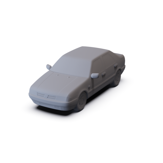 Fiat Croma 1993 PRE-SUPPORTED 3D Model .c4d .max .obj .3ds .fbx .stl .blend 