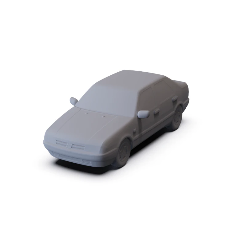 Fiat Croma 1993 PRE-SUPPORTED 3D Model .c4d .max .obj .3ds .fbx .stl .blend 