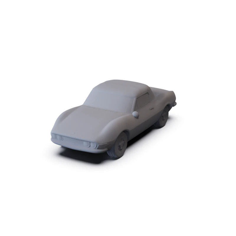 Fiat Dino Spider 2400 1969 PRE-SUPPORTED 3D Model .c4d .max .obj .3ds .fbx .stl .blend 