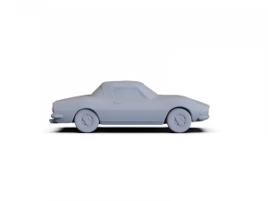 Fiat Dino Spider 2400 1969 PRE-SUPPORTED 3D Model