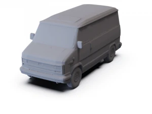 Fiat Ducato PassengerVan 1981 PRE-SOPORTADO Modelo 3D