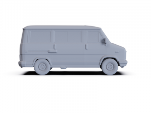 Fiat Ducato PassengerVan 1981 PRE-SUPPORTED 3Dモデル