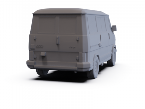 Fiat Ducato PassengerVan 1981 PRE-SUPPORTED 3Dモデル