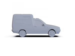 Fiat Fiorino PanelVan 1988 PRE-SUPPORTED Modelo 3D