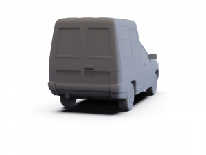Fiat Fiorino PanelVan 1988 PRE-SUPPORTED Modelo 3D