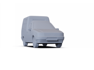 Fiat Fiorino PanelVan 1988 PRE-SUPPORTED Modelo 3D