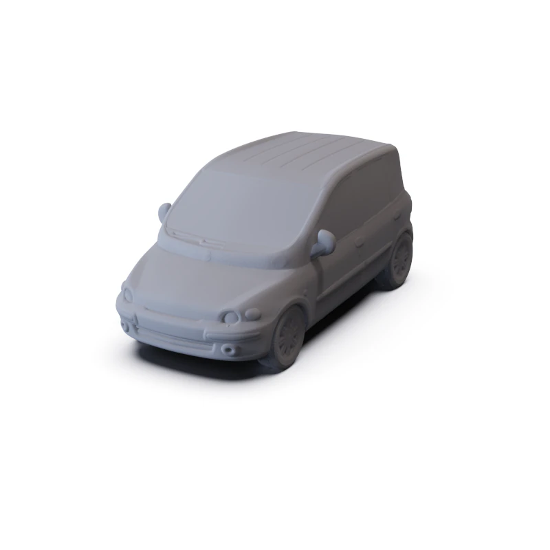 Fiat Multipla 1998 PRE-SUPPORTED 3D Model .c4d .max .obj .3ds .fbx .stl .blend 