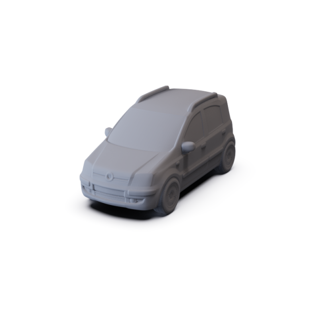 Fiat Panda 2011 PRE-SUPPORTED Modèle 3D .c4d .max .obj .3ds .fbx .stl .blend 