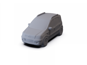 Fiat Panda 2011 PRE-SUPPORTED 3Dモデル