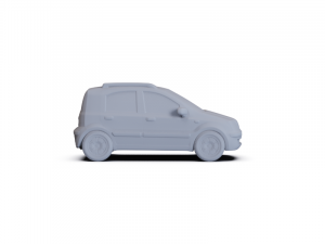 Fiat Panda 2011 PRE-SUPPORTED Modèle 3D