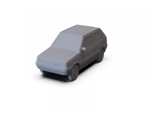 Fiat Panda 30 1980 PRE-SUPPORTED 3D Модель