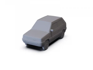 Fiat Panda 30 1980 PRE-SOPORTADO Modelo 3D