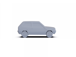 Fiat Panda 30 1980 PRE-SUPPORTED Model 3D