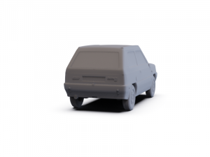 Fiat Panda 30 1980 PRE-SUPPORTED Model 3D