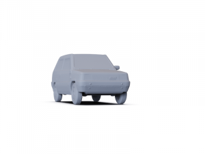 Fiat Panda 30 1980 PRE-SUPPORTED Model 3D