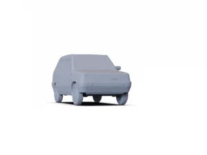 Fiat Panda 30 1980 PRE-SUPPORTED 3D Model