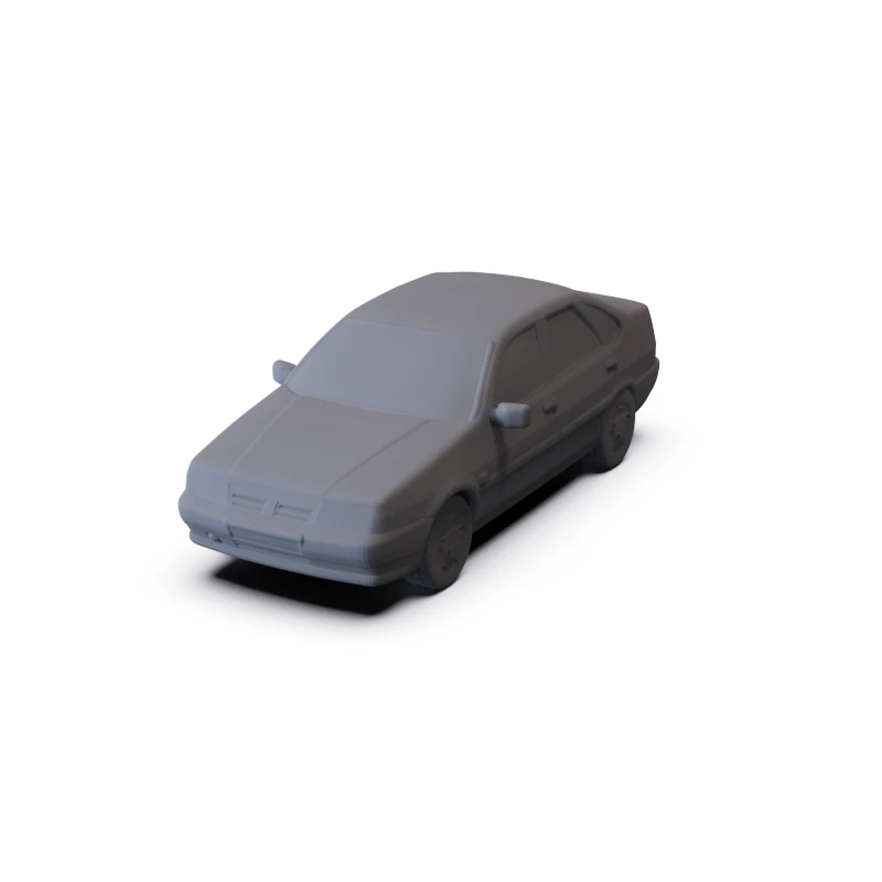 Fiat Tempra 1990 PRE-SUPPORTED 3D Model .c4d .max .obj .3ds .fbx .stl .blend 