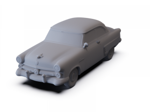 GAZ 12 Zim 1950 PRE-SUPPORTED 3D Модель