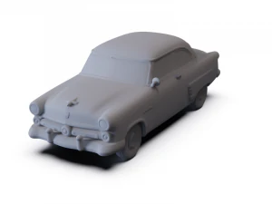 GAZ 12 Zim 1950 VORUNTERST&Uuml;TZT 3D Modell