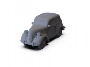 GAZ 12 Zim 1950 PRE-SUPPORTED Modèle 3D