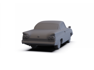 GAZ 12 Zim 1950 PRE-SUPPORTED Modèle 3D