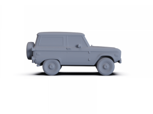 GAZ 12 Zim 1950 PRE-SUPPORTED Modèle 3D