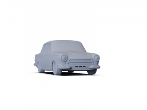 GAZ 12 Zim 1950 PRE-SUPPORTED Modèle 3D