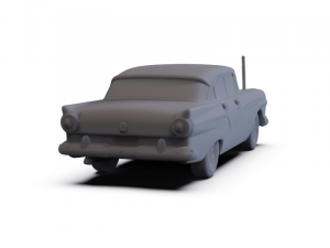 GAZ 12 Zim 1950 PRE-SUPPORTED Modèle 3D
