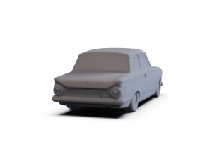 GAZ 12 Zim 1950 PRE-SUPPORTED Modèle 3D