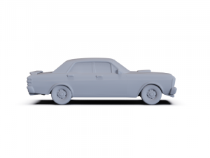 GAZ 12 Zim 1950 PRE-SUPPORTED Modèle 3D