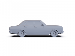 GAZ 12 Zim 1950 PRE-SUPPORTED Modèle 3D