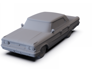 GAZ 12 Zim 1950 PRE-SUPPORTED Modèle 3D