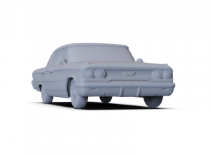 GAZ 12 Zim 1950 PRE-SUPPORTED Modèle 3D