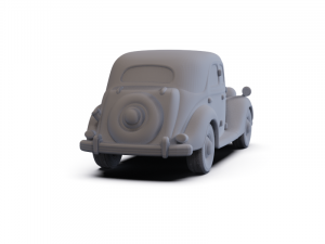 GAZ 12 Zim 1950 PRE-SUPPORTED Modèle 3D