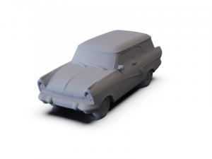 GAZ 12 Zim 1950 PRE-SUPPORTED Modèle 3D