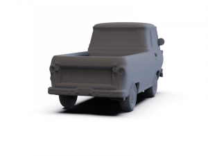 GAZ 12 Zim 1950 PRE-SUPPORTED Modèle 3D