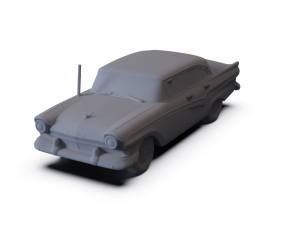 GAZ 12 Zim 1950 PRE-SUPPORTED Modèle 3D