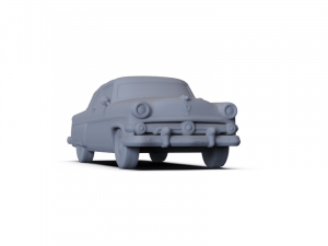GAZ 12 Zim 1950 PRE-SUPPORTED Modèle 3D