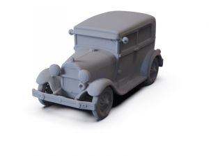 GAZ 12 Zim 1950 PRE-SUPPORTED Modèle 3D