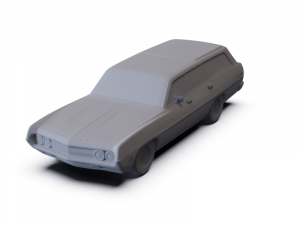 GAZ 12 Zim 1950 PRE-SUPPORTED Modèle 3D