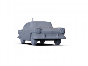 GAZ 12 Zim 1950 PRE-SUPPORTED Modèle 3D